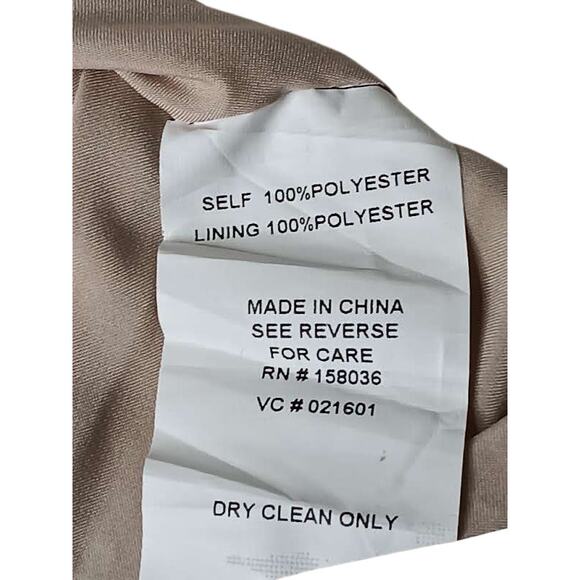 New with tags Birdy Grey Kira One Shoulder Satin Bridesmaid Dress Champagne S - Picture 10 of 12